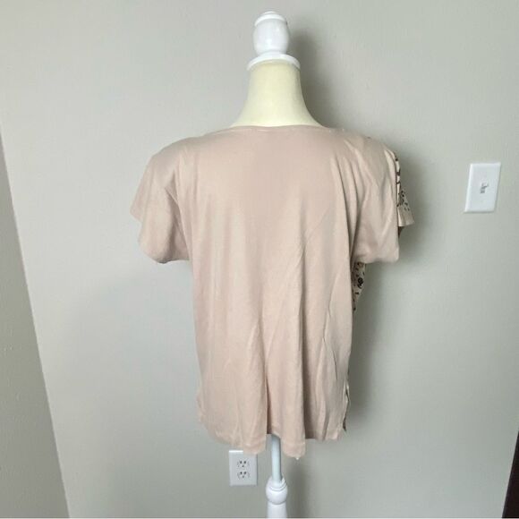 Vintage 80's East River Clothing Co. Leopard Print Glittery Top Women's Size L - Picture 2 of 16